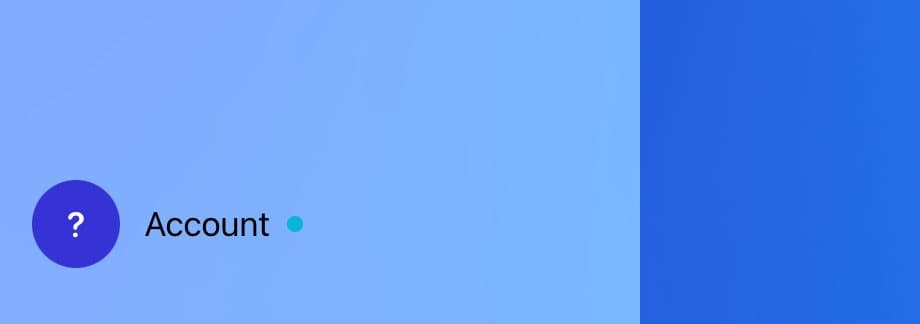 The Account button at the bottom of the sidebar.