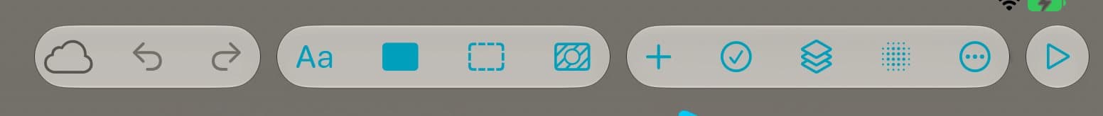 The Undo and Redo arrows.